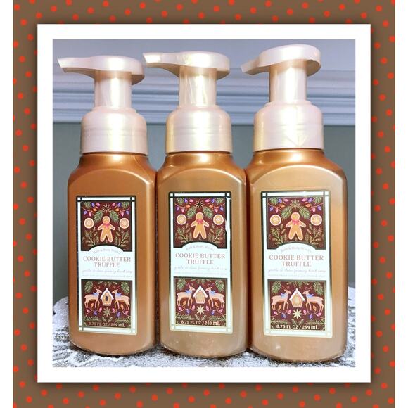 Bath & Body Works Other - Bath & Body Works COOKIE BUTTER TRUFFLE 8.75oz Gentle Clean Foaming Hand Soap x3